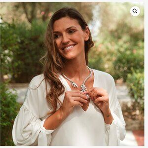 1 Para Mi Sauco "Elder Flower" Silver Plated Wrap Necklace NWT